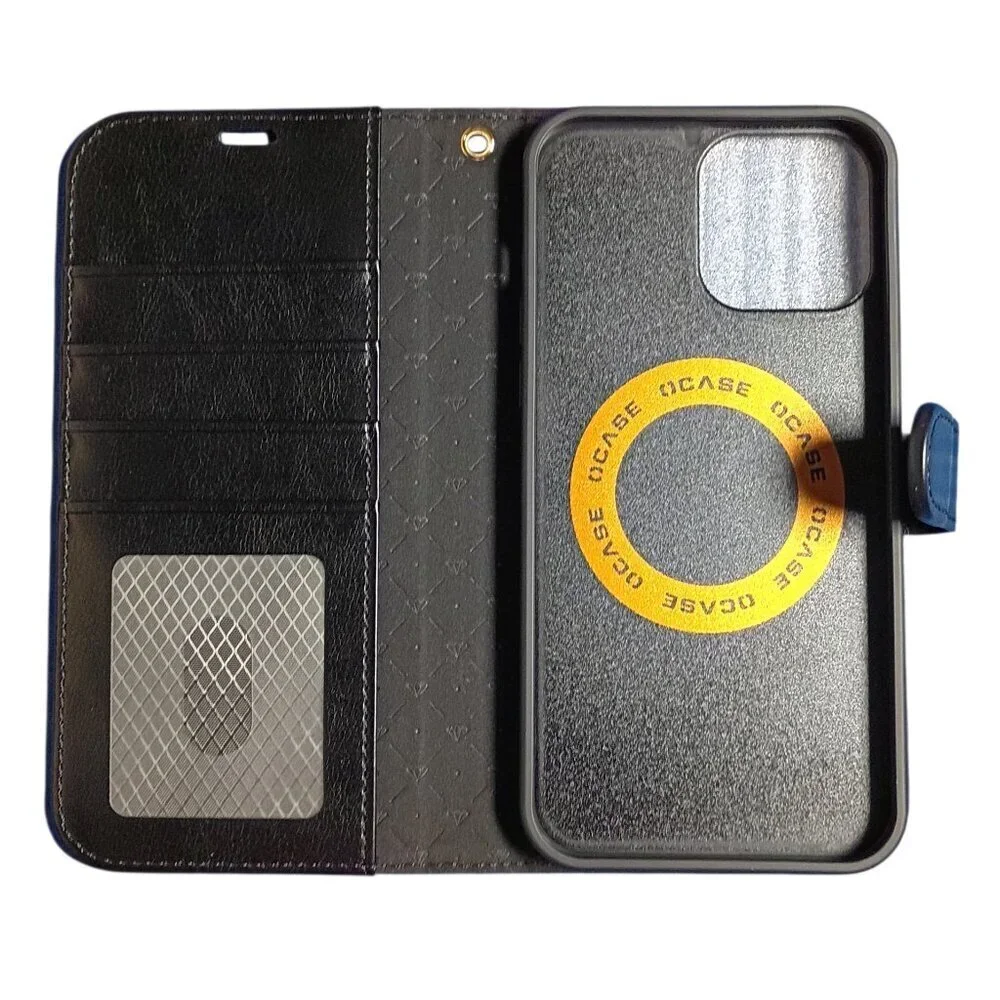 Ocase iPhone 13 Pro Max Wallet Case Leather Flip Folio Case with Card Holders - Picture 13 of 16